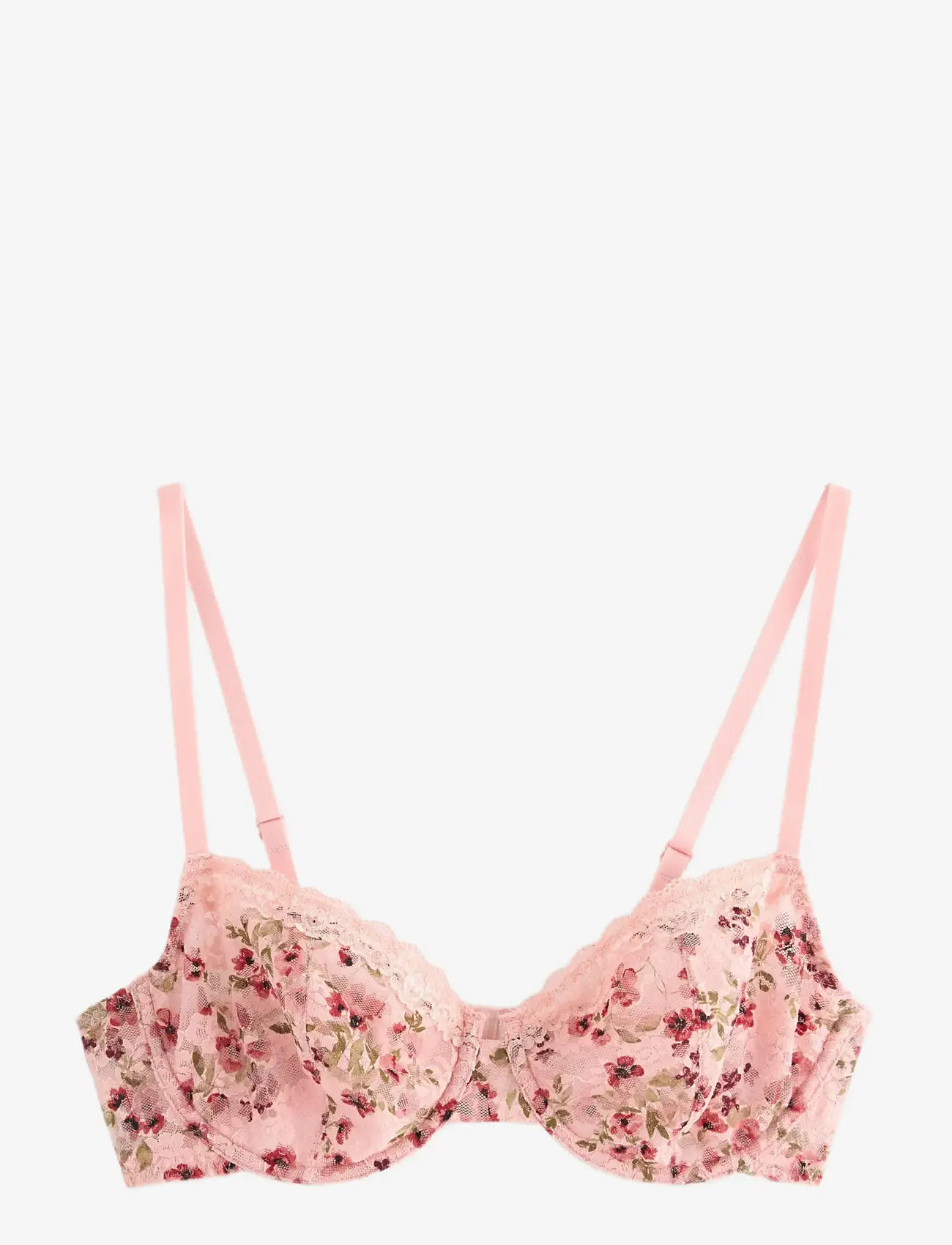 Lindex - Bra Senna Lacey - wired bras - light pink - 1