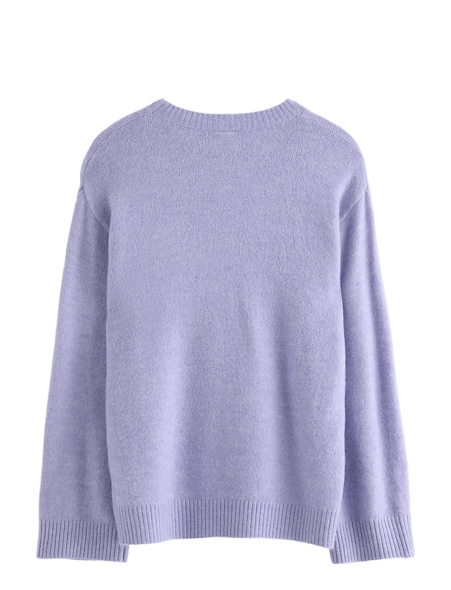 Lindex - Sweater knitted jaquard - pullover - light lilac - 2
