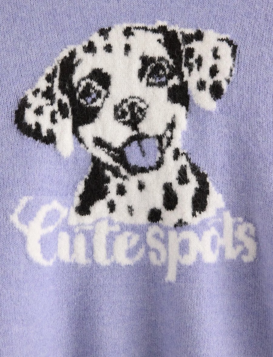 Lindex - Sweater knitted jaquard - pullover - light lilac - 5