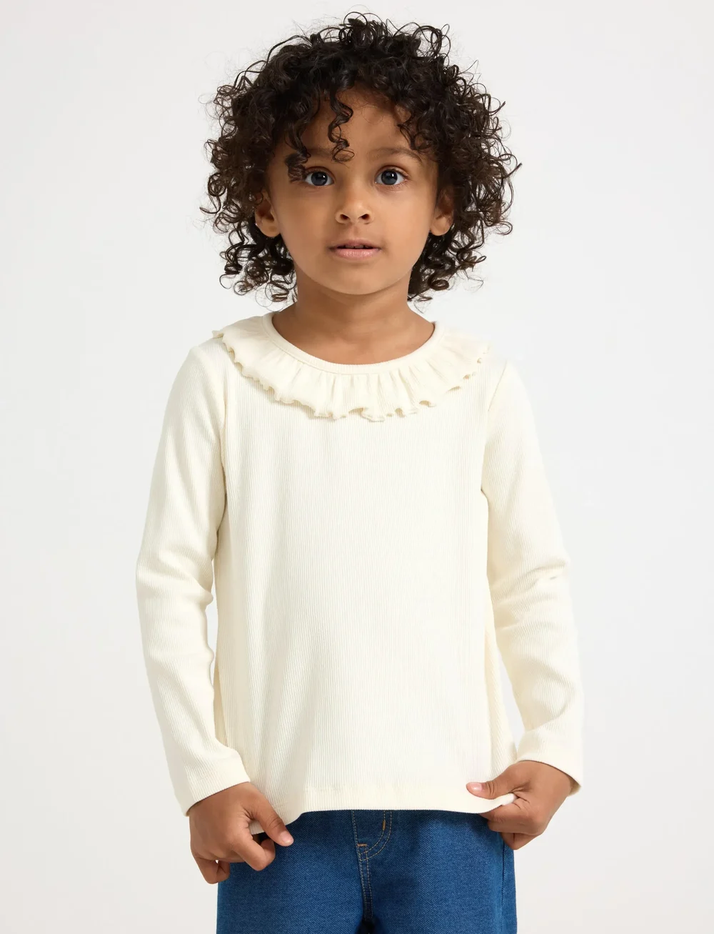 Lindex - Ribbet topp - pluusid ja tuunikad - white - 0