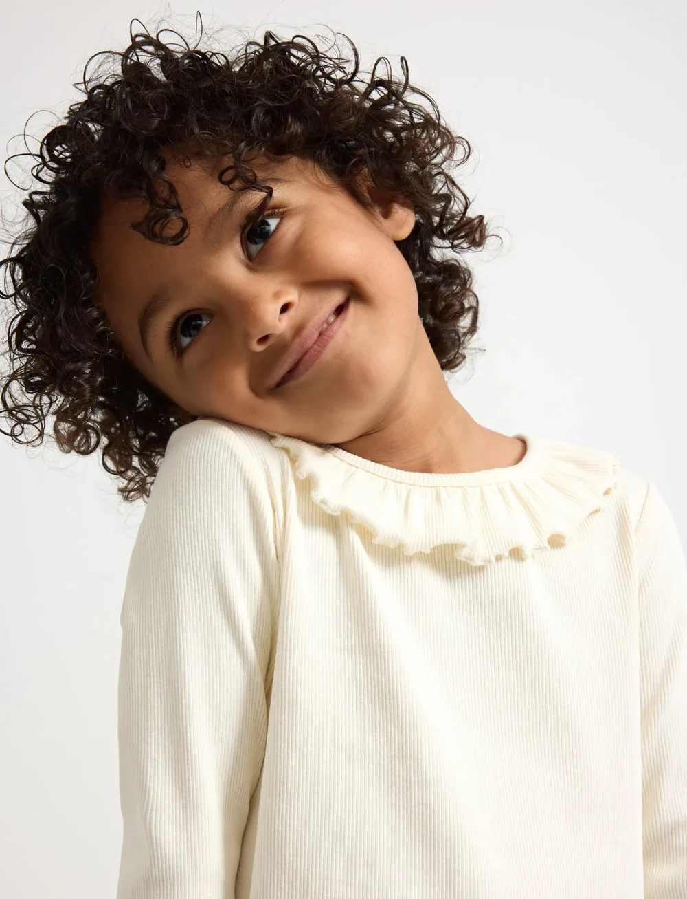 Lindex - Ribbet topp - pluusid ja tuunikad - white - 4