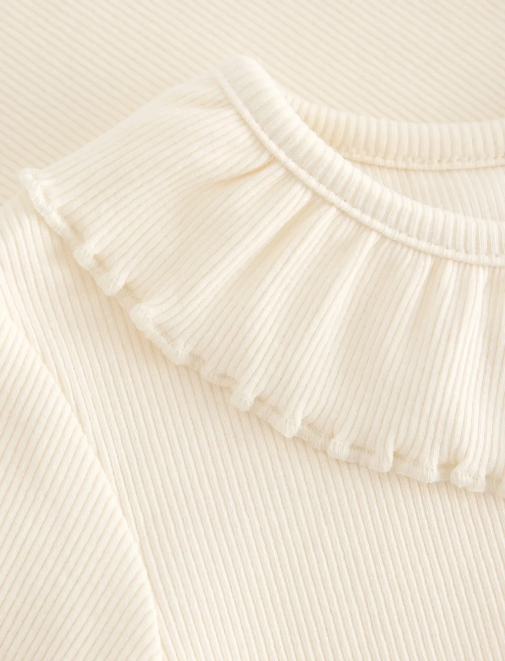 Lindex - Ribbet topp - pluusid ja tuunikad - white - 5