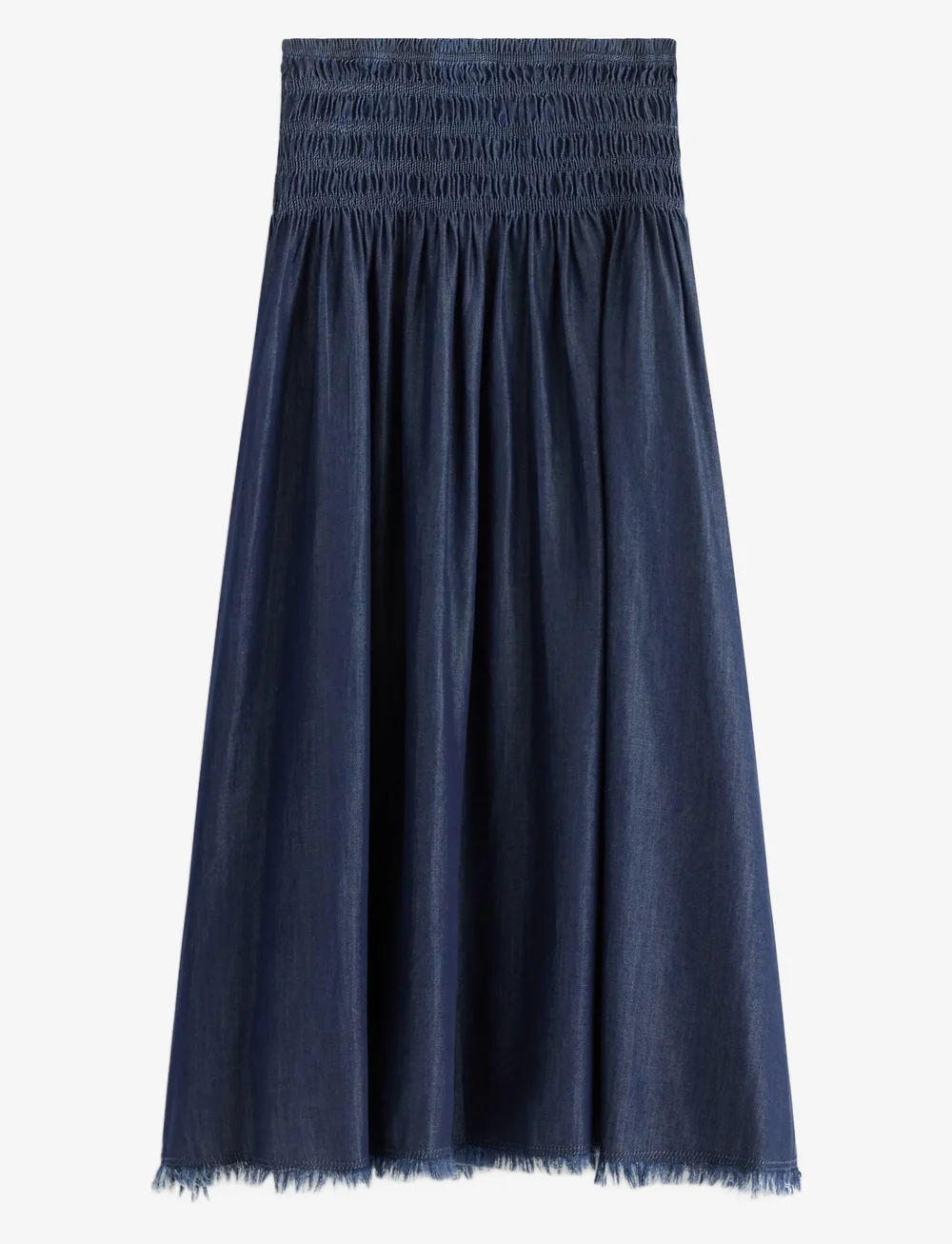 Lindex - Skirt Loana denim - midi nederdele - dark denim - 1