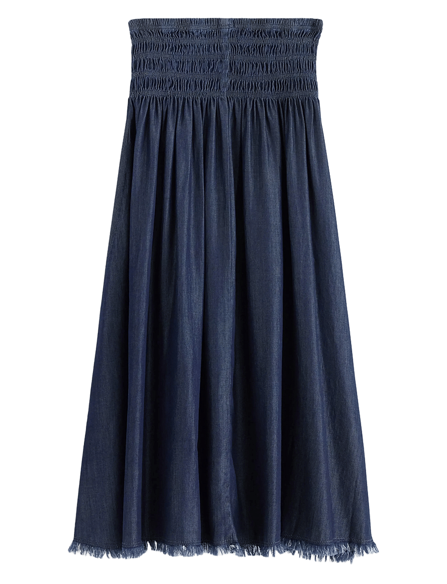 Lindex - Skirt Loana denim - midi-röcke - dark denim - 2