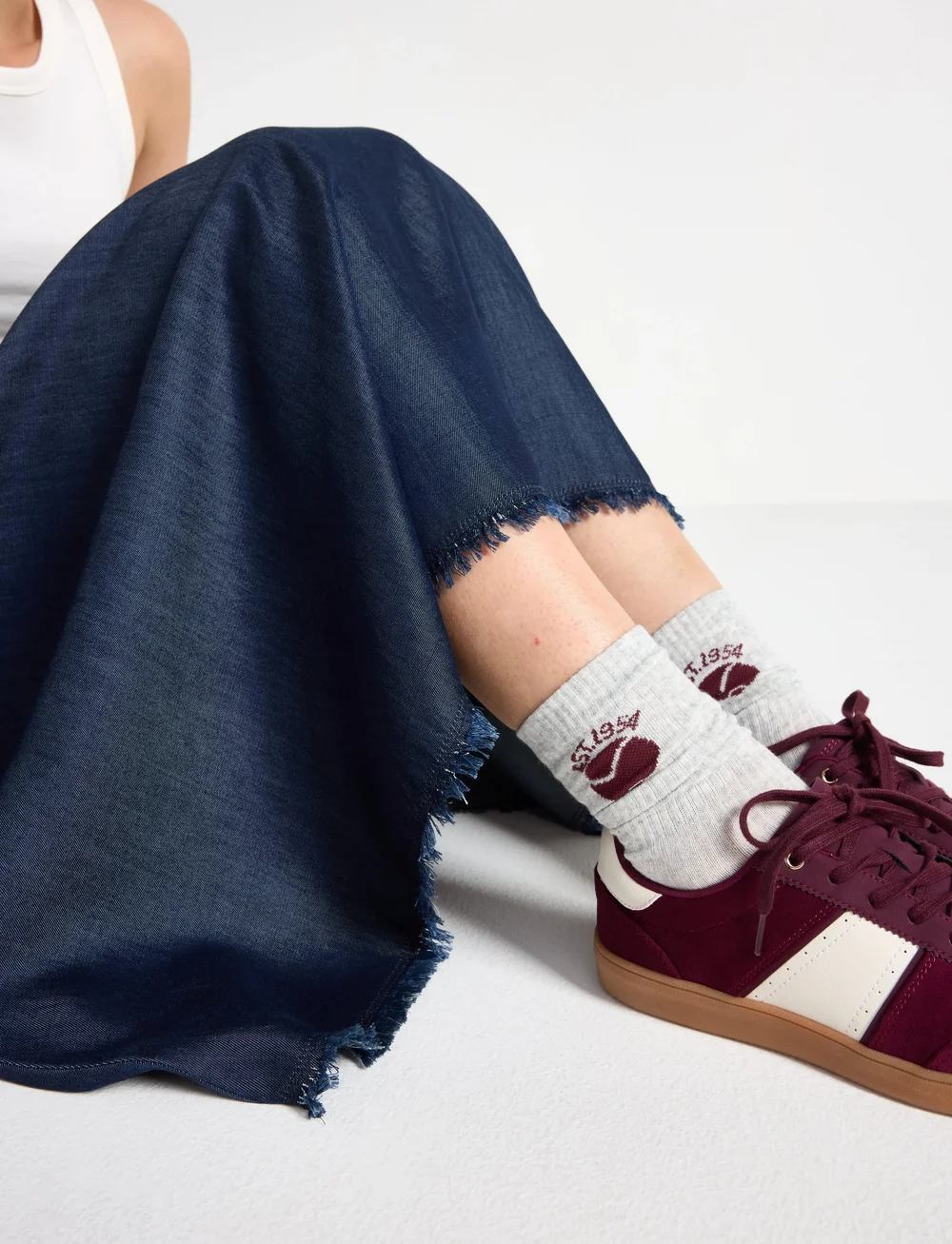 Lindex - Skirt Loana denim - midi nederdele - dark denim - 4