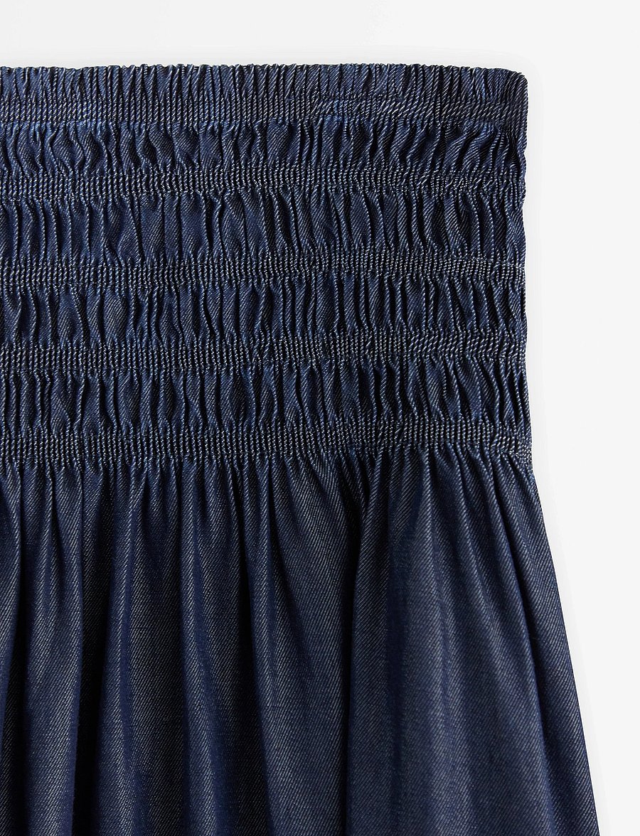 Lindex - Skirt Loana denim - midi-röcke - dark denim - 5