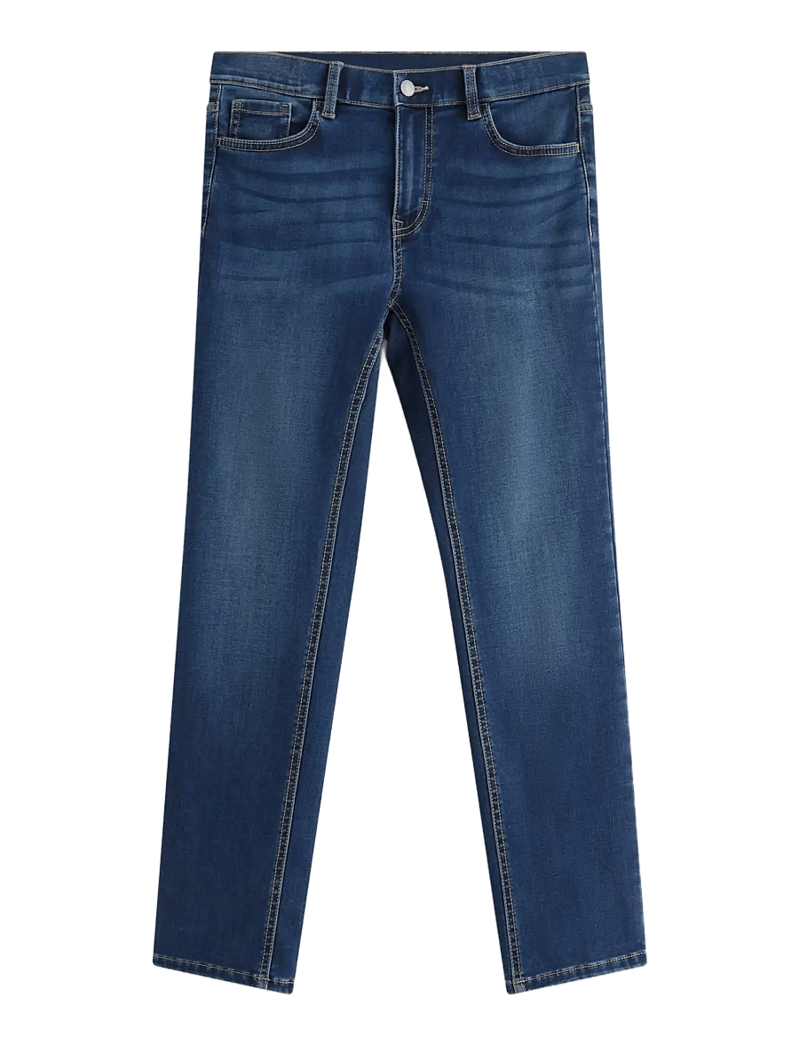 Lindex - STAFFAN Straight regular jeans with brushed inside - regular jeans - dark denim - 1