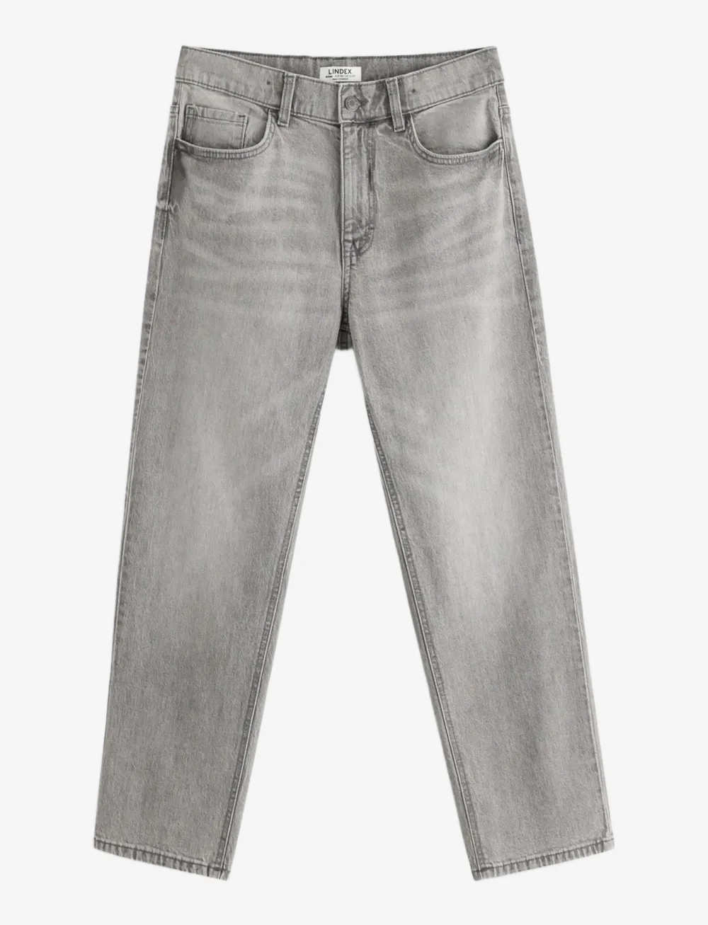 Lindex - Trousers denim Wilmer grey - hosen mit weitem bein - grey - 1