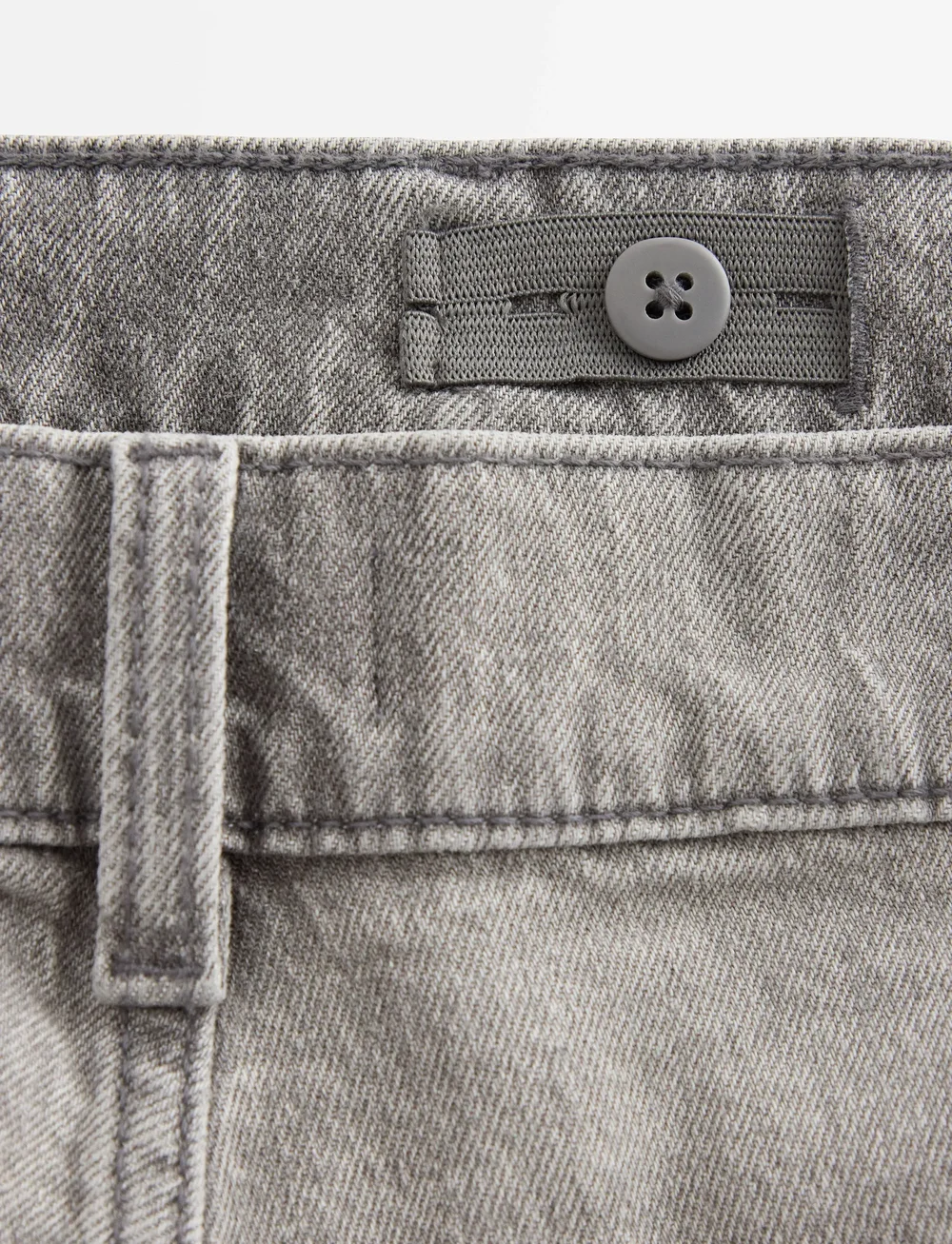 Lindex - Trousers denim Wilmer grey - hosen mit weitem bein - grey - 5