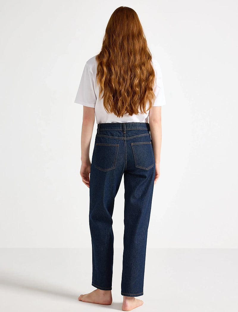 Lindex - Trousers denim Nea rinse cropp - straight jeans - dark denim - 3