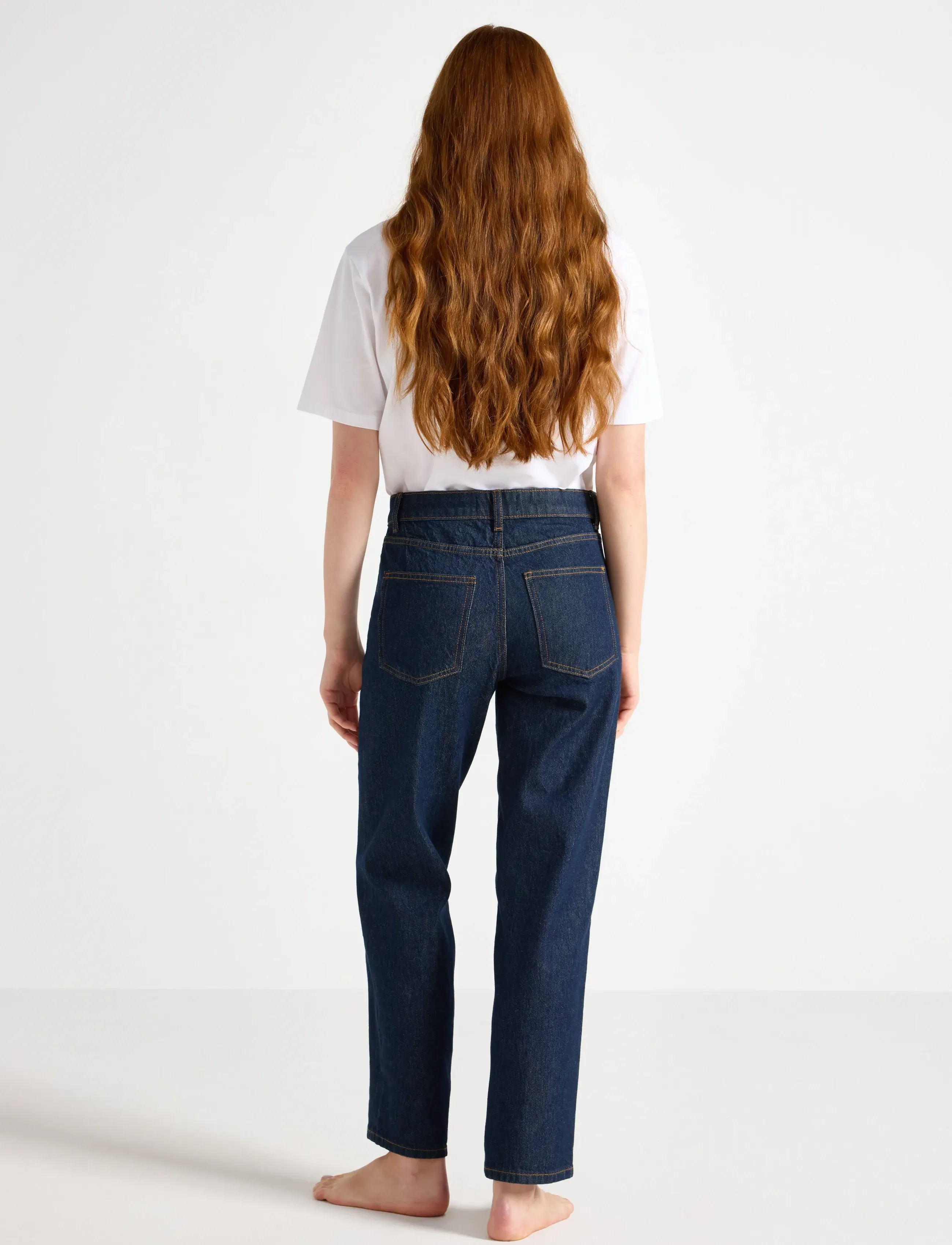Lindex - Trousers denim Nea rinse cropp - dark denim - 3