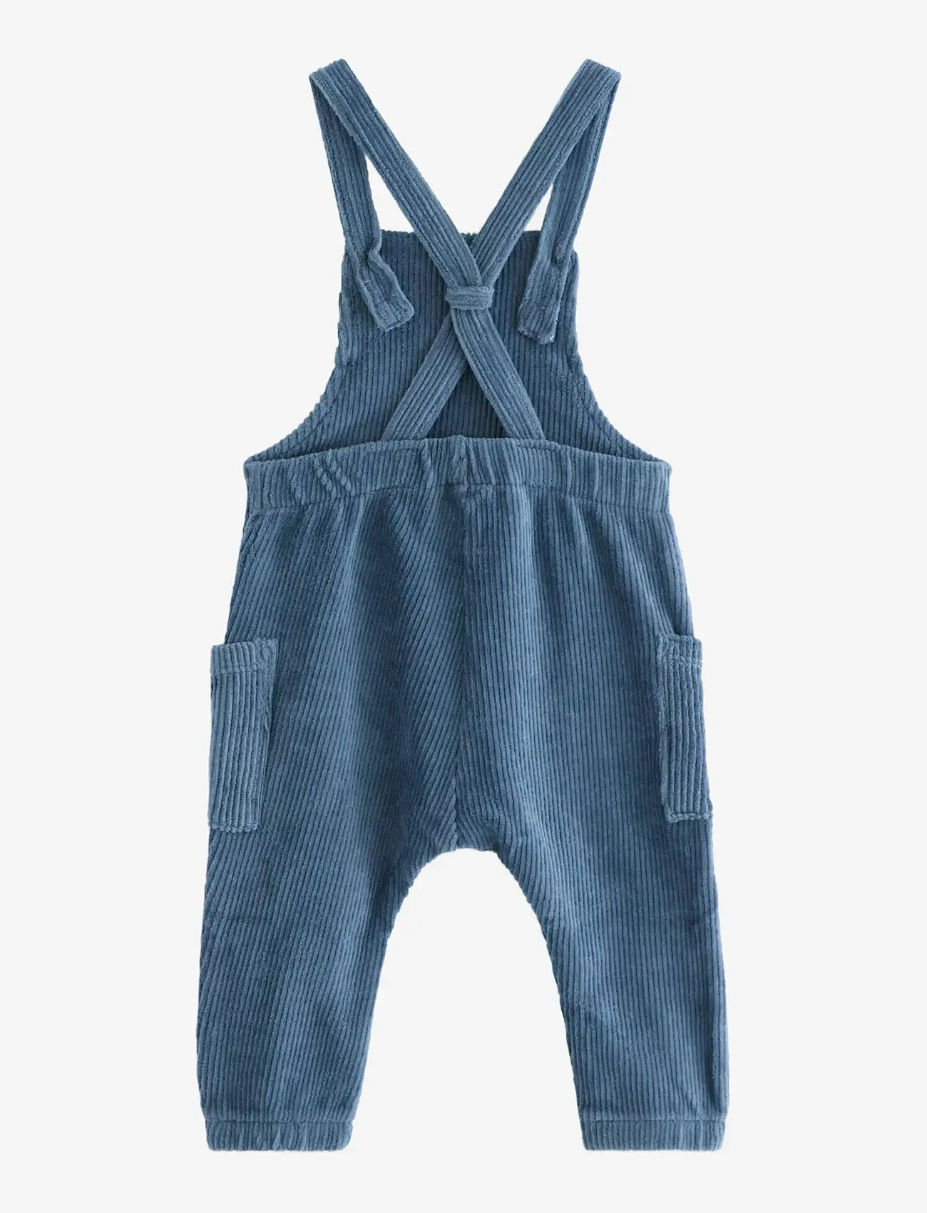 Lindex - HÃ¤ngselbyxa i manchester - dark dusty blue - 1