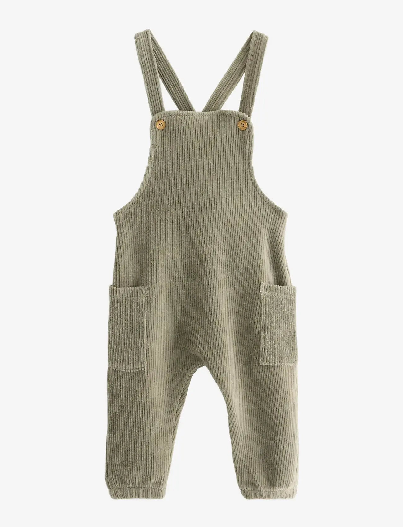 Lindex - Dungerees velour cord - overalls - light dusty khaki - 0