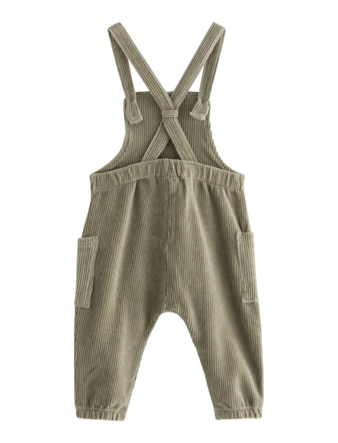 Lindex - Dungerees velour cord - light dusty khaki - 1
