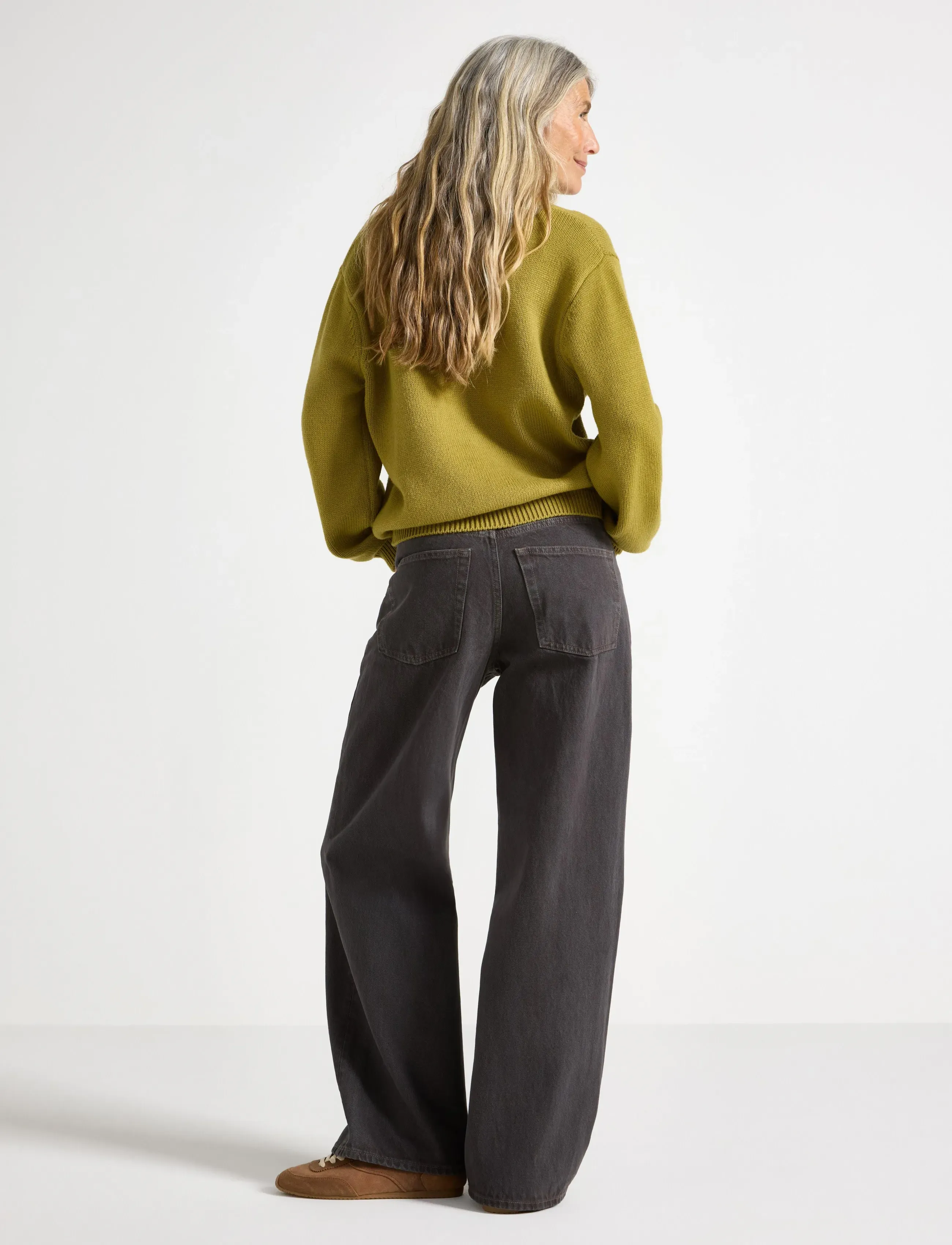 Lindex - Trousers denim Peggy grey - grey - 3