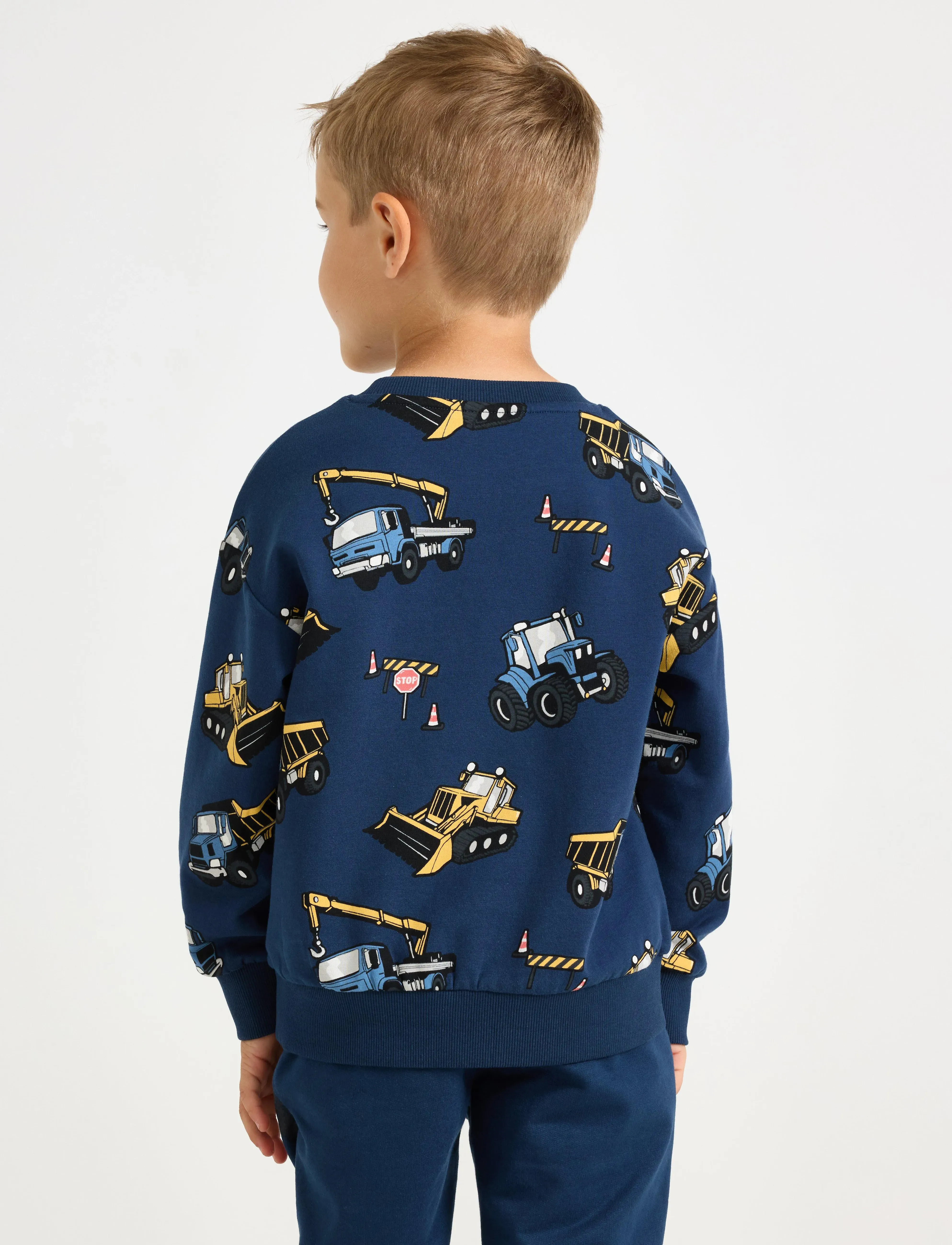 Lindex - Sweatshirt working vehicle aop - sporta džemperi - dark blue - 3
