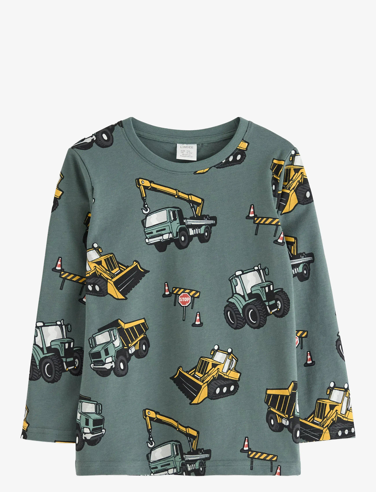 Lindex - Top LS Working vehicles - langermede t-skjorter - dusty green - 1