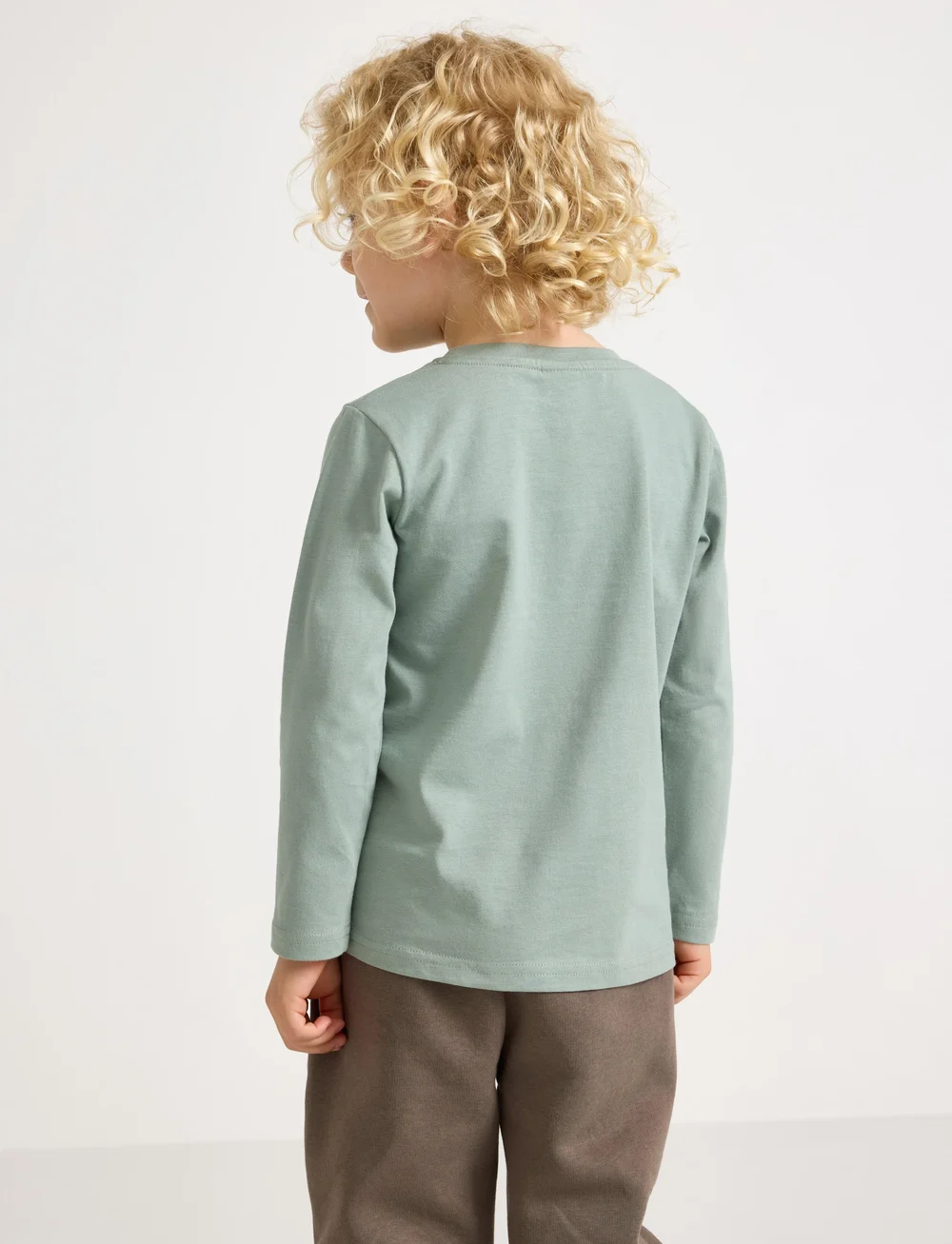 Lindex - Top LS Working vehicles - langærmede t-shirts - light dusty green - 3