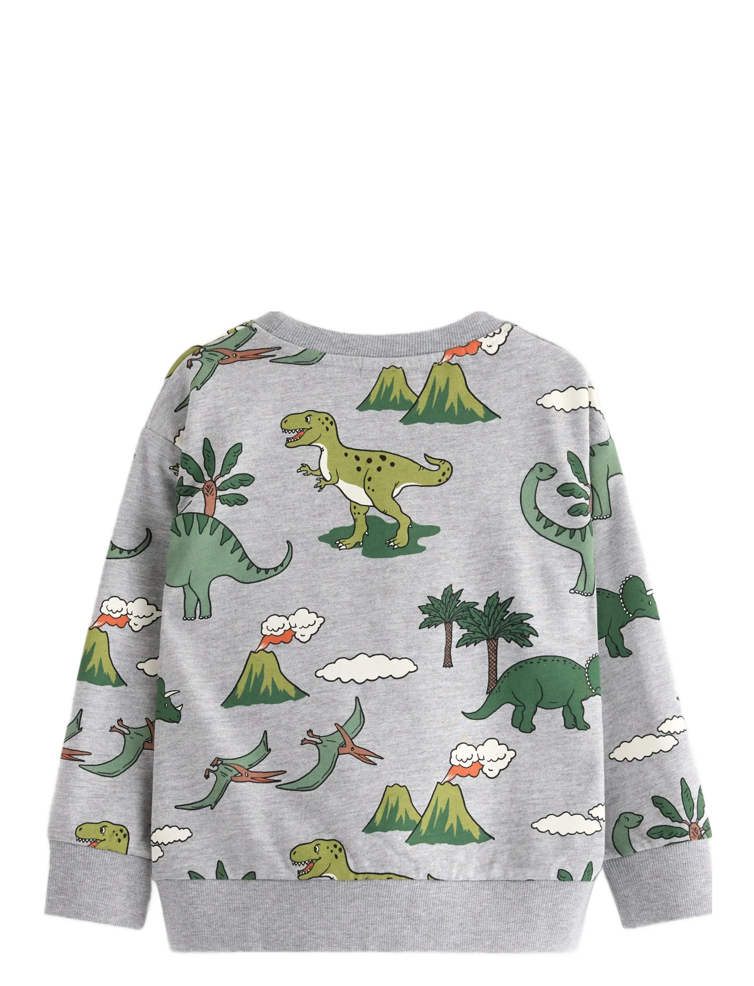 Lindex - Sweatshirt DINO aop - sweatshirts - grey melange - 1