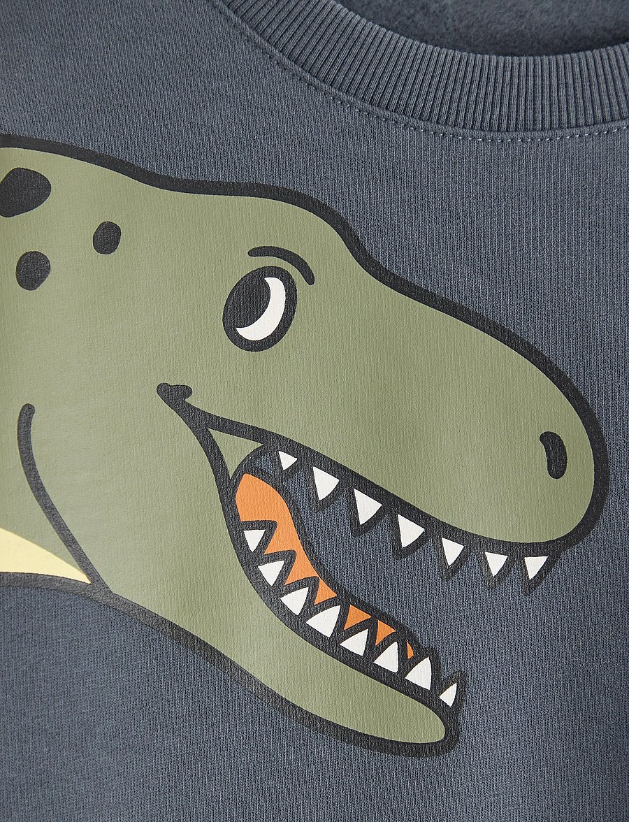 Lindex - Sweatshirt DINO placement - dressipluusid - dark grey - 2