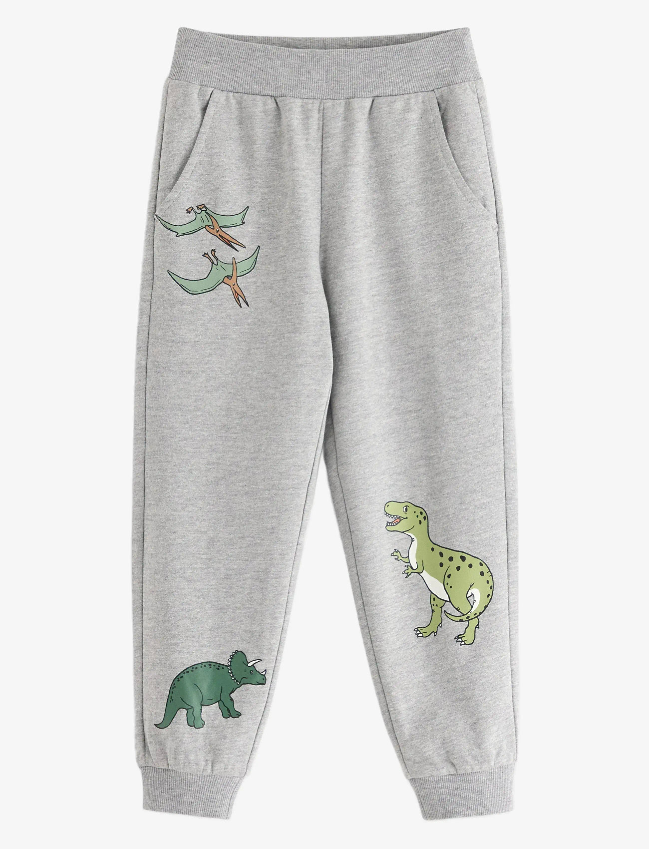 Lindex - Trousers Jogging Dino - sweatpants - grey melange - 0