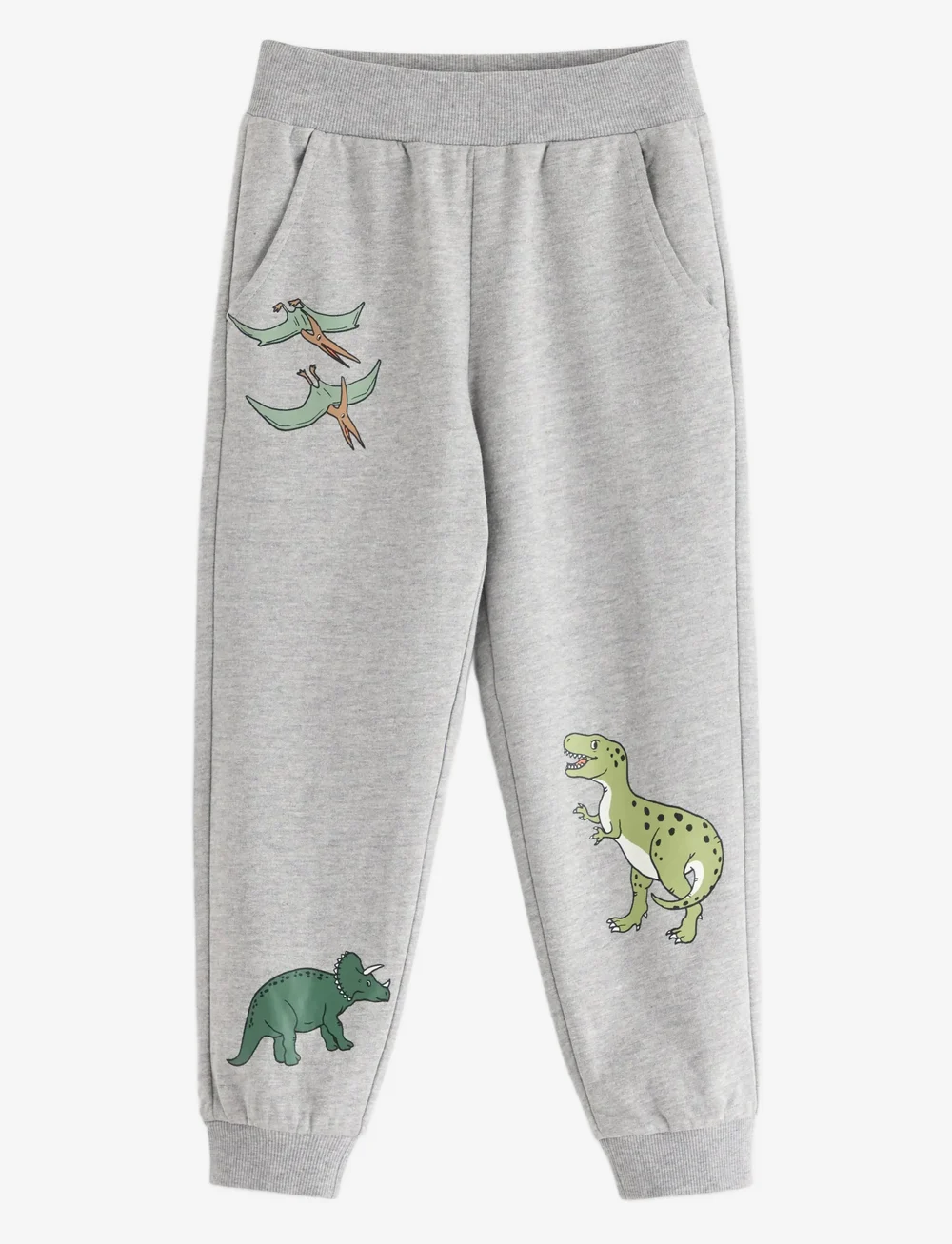 Lindex - Trousers Jogging Dino - sportinės kelnės - grey melange - 0