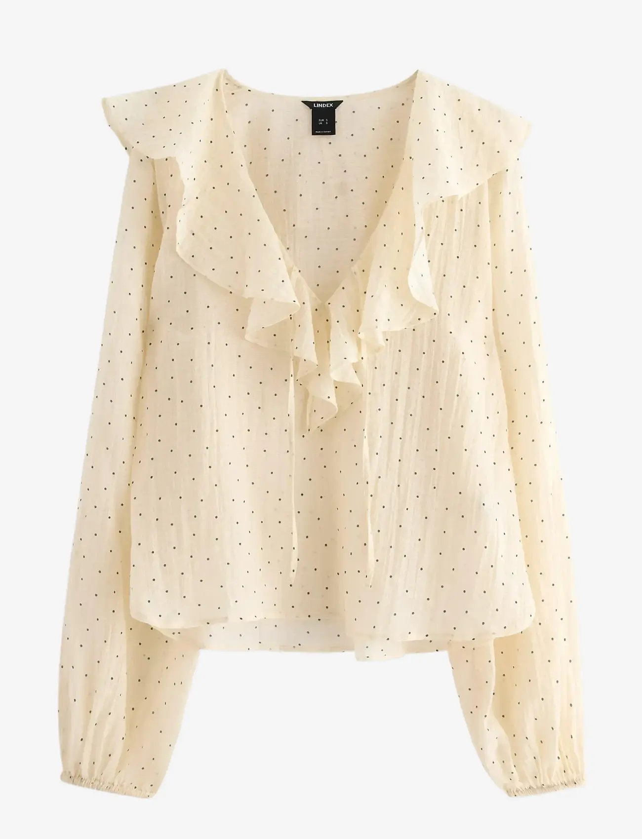 Lindex - Blouse Ylva - pikkade varrukatega pluusid - light beige - 0