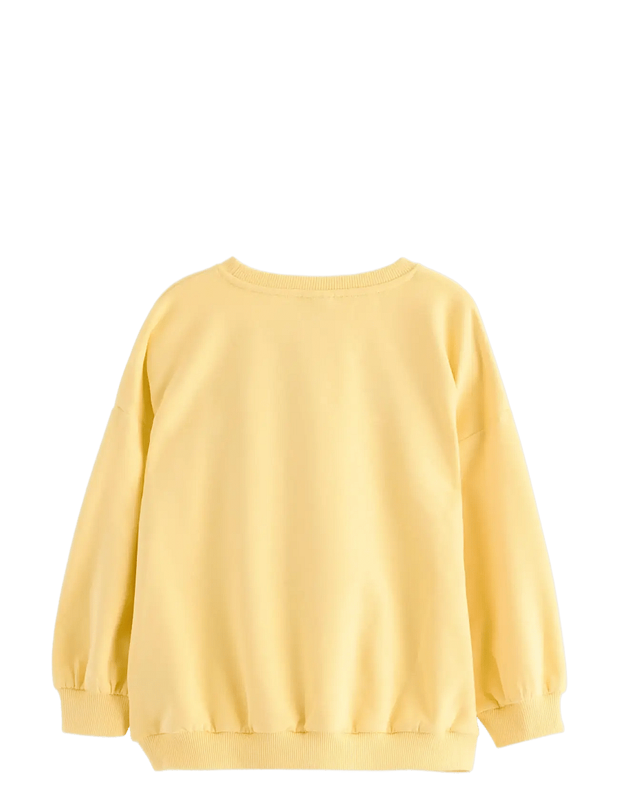 Lindex - Sweatshirt with brushed inside - sporta džemperi - light yellow - 2