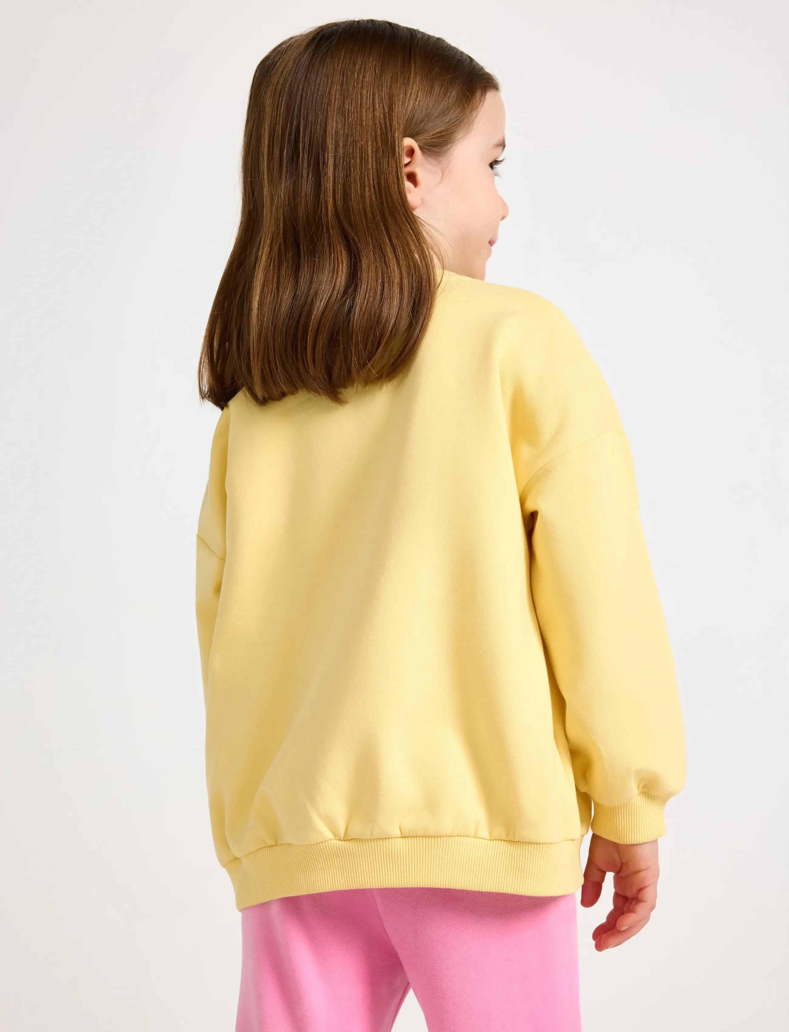 Lindex - Sweatshirt with brushed inside - sweatshirts - light yellow - 3