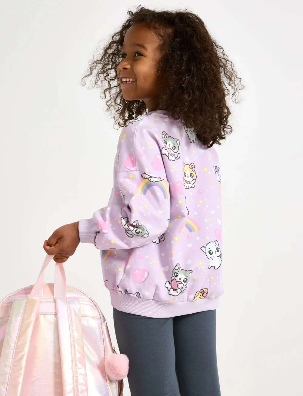 Lindex - Collegegenser med föret innside - dressipluusid - light lilac - 3