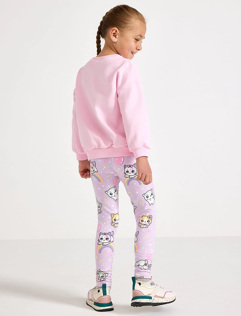 Lindex - Leggings br inside AOP cats a - leggings - light lilac - 3