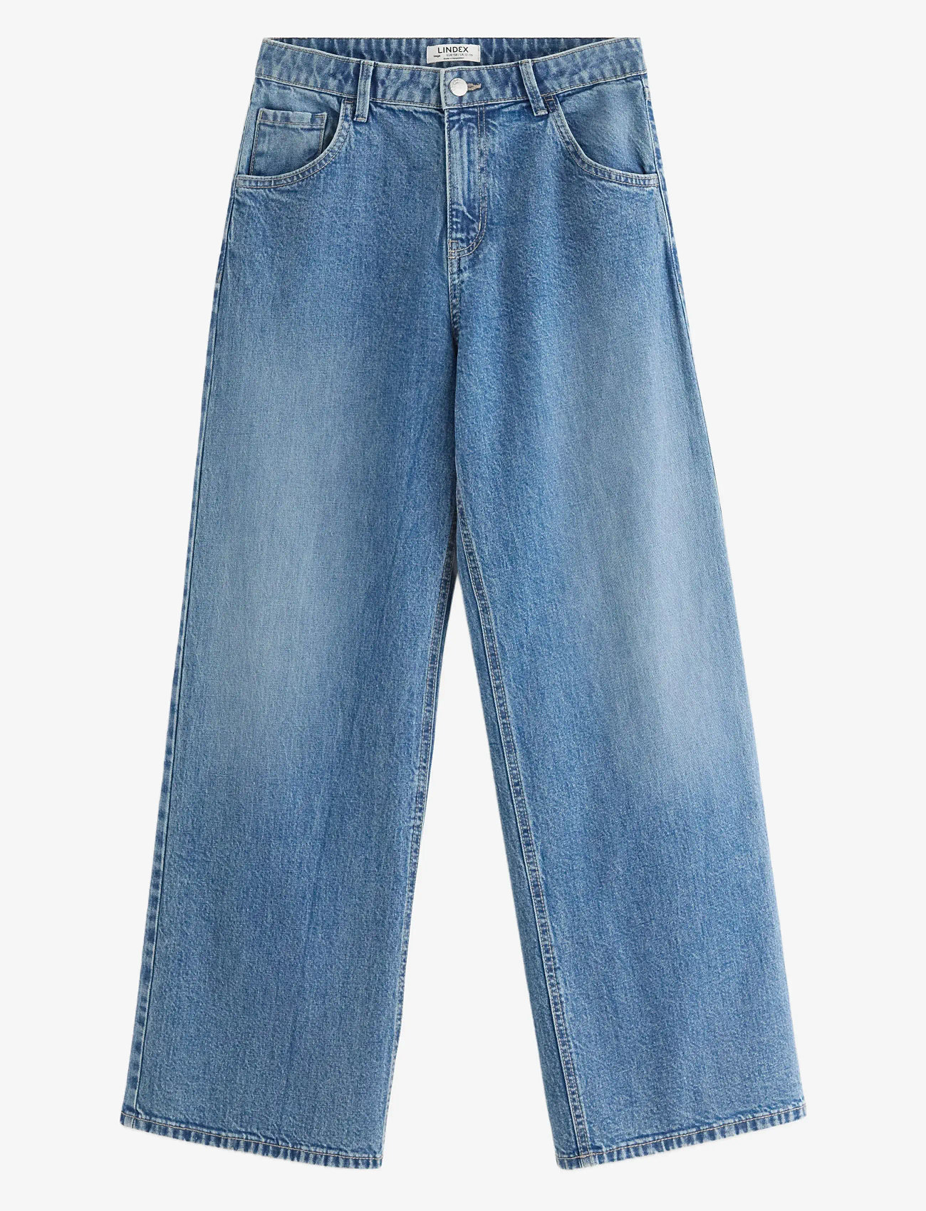 Lindex - VEGA Wide leg jeans - pantalons larges - denim blue - 1