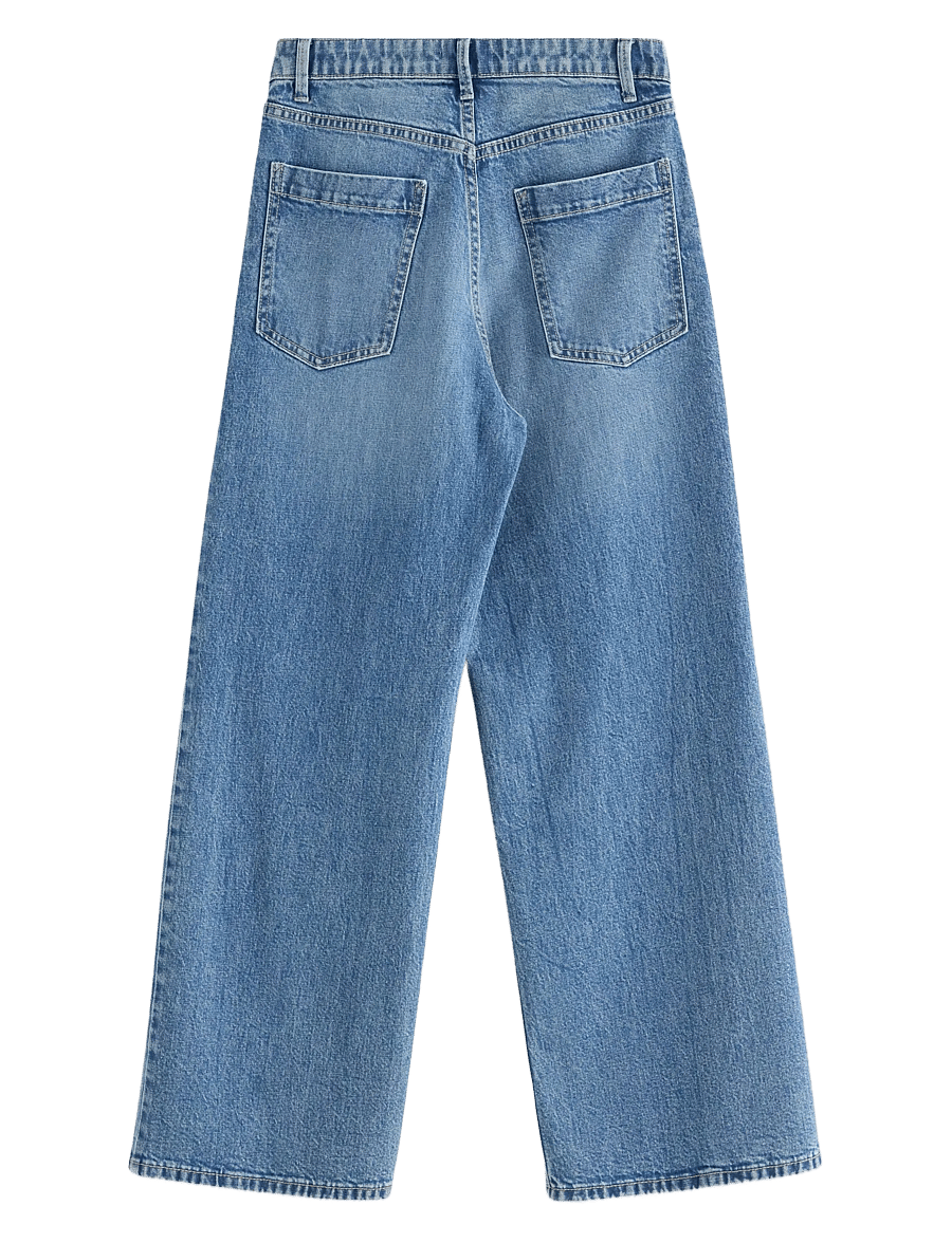 Lindex - Trousers denim Vega blue - platūs džinsai - denim blue - 2