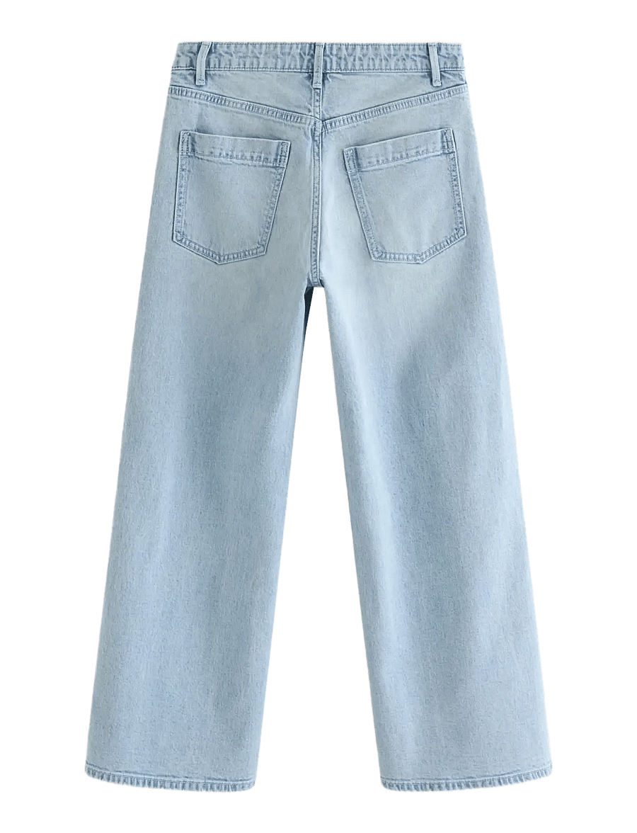 Lindex - Trousers denim Vega blue - jeans met wijde pijpen - light denim - 2