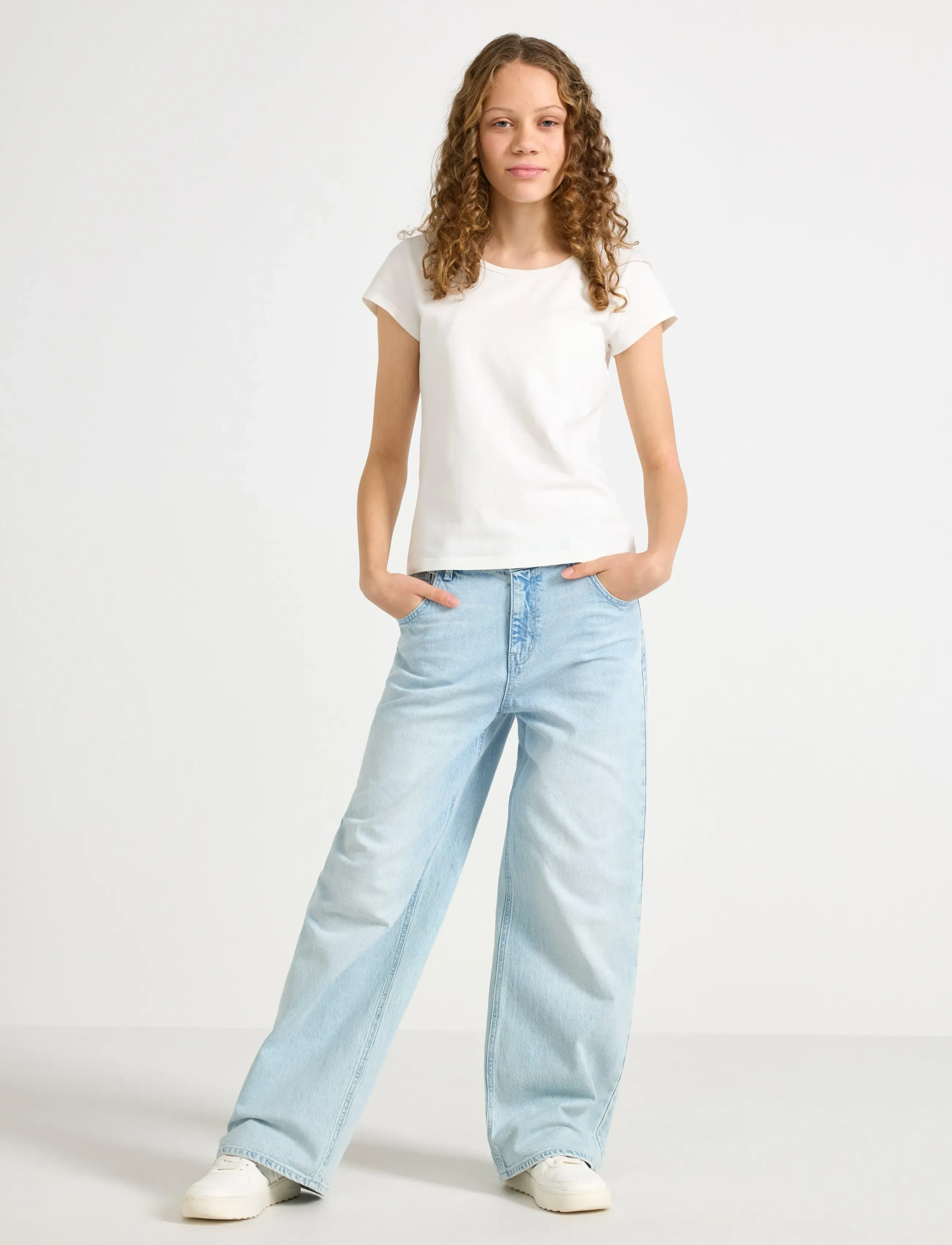 Lindex Trousers denim Vega blue - Püksid - LIGHT DENIM / blue