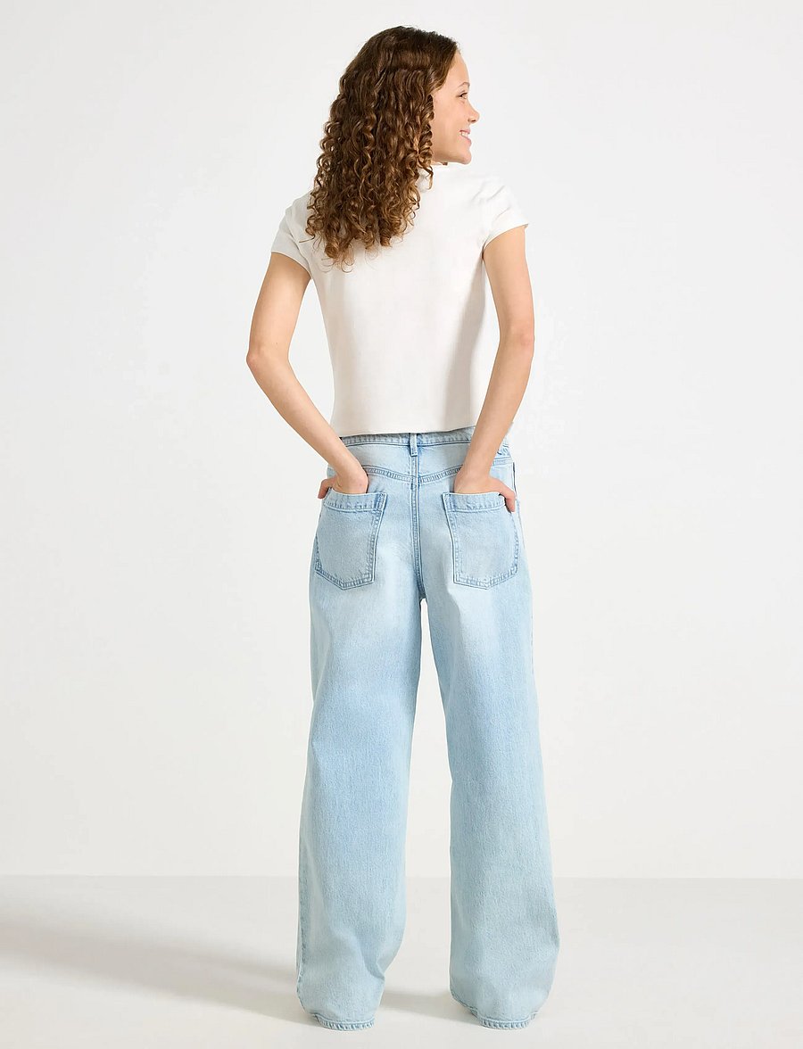 Lindex - Trousers denim Vega blue - jeans met wijde pijpen - light denim - 3