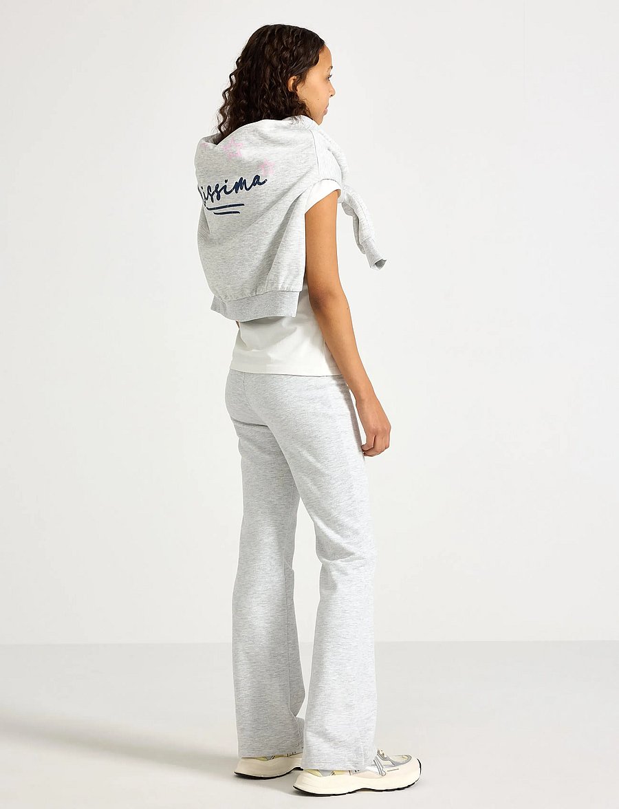 Lindex - Trouser jogger flares - jogginghosen - light grey melange - 3