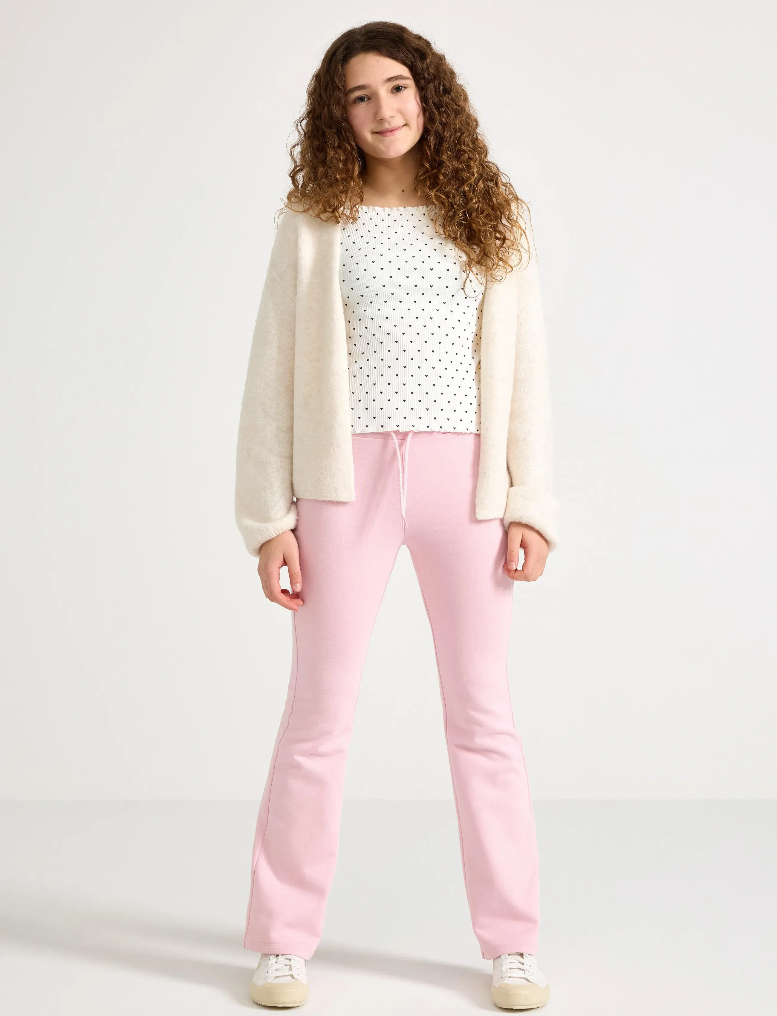 Lindex Trouser Jogger Flares, 146, Pink > Underdele, Dame