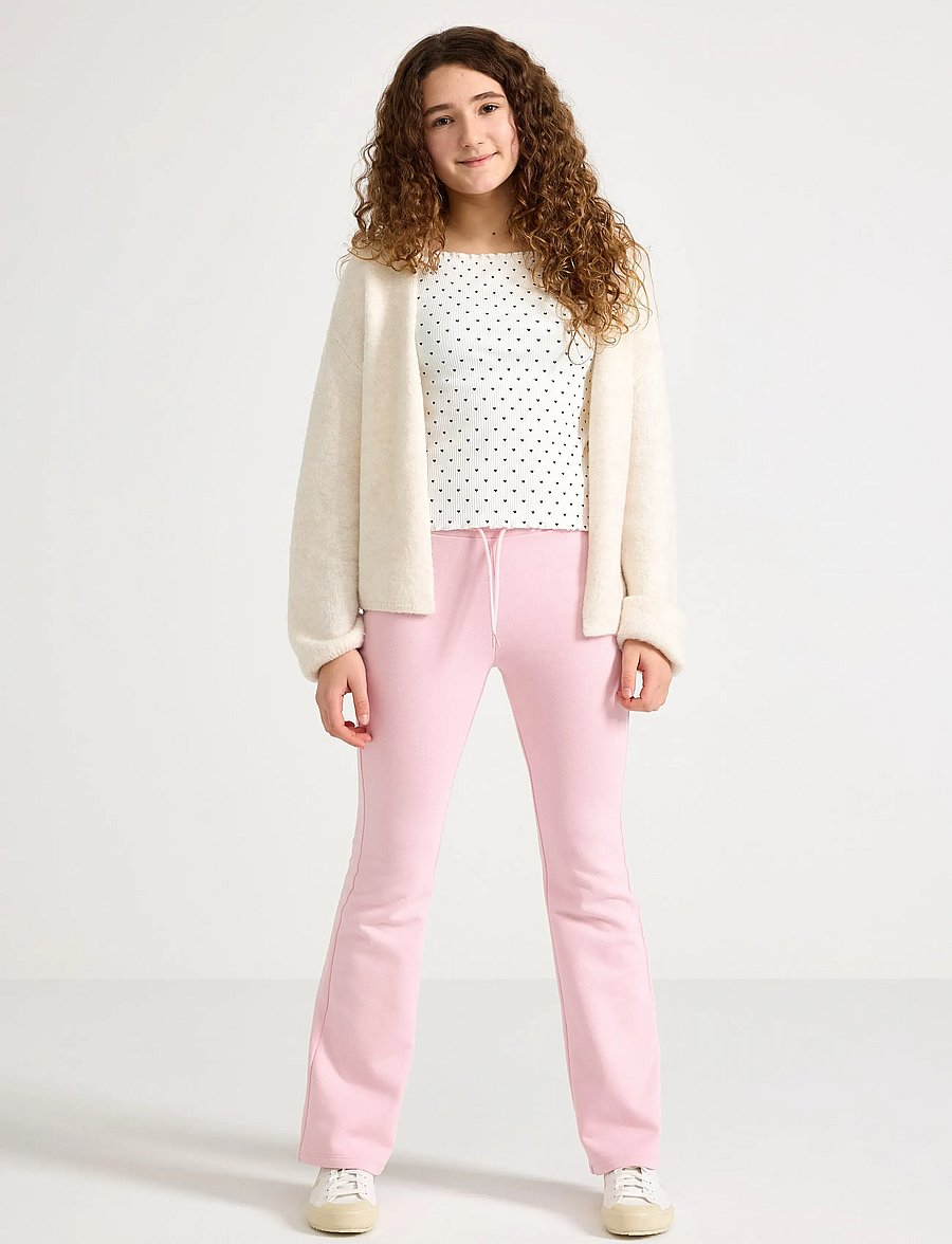 Lindex - Trouser jogger flares - sweatpants - light pink - 0