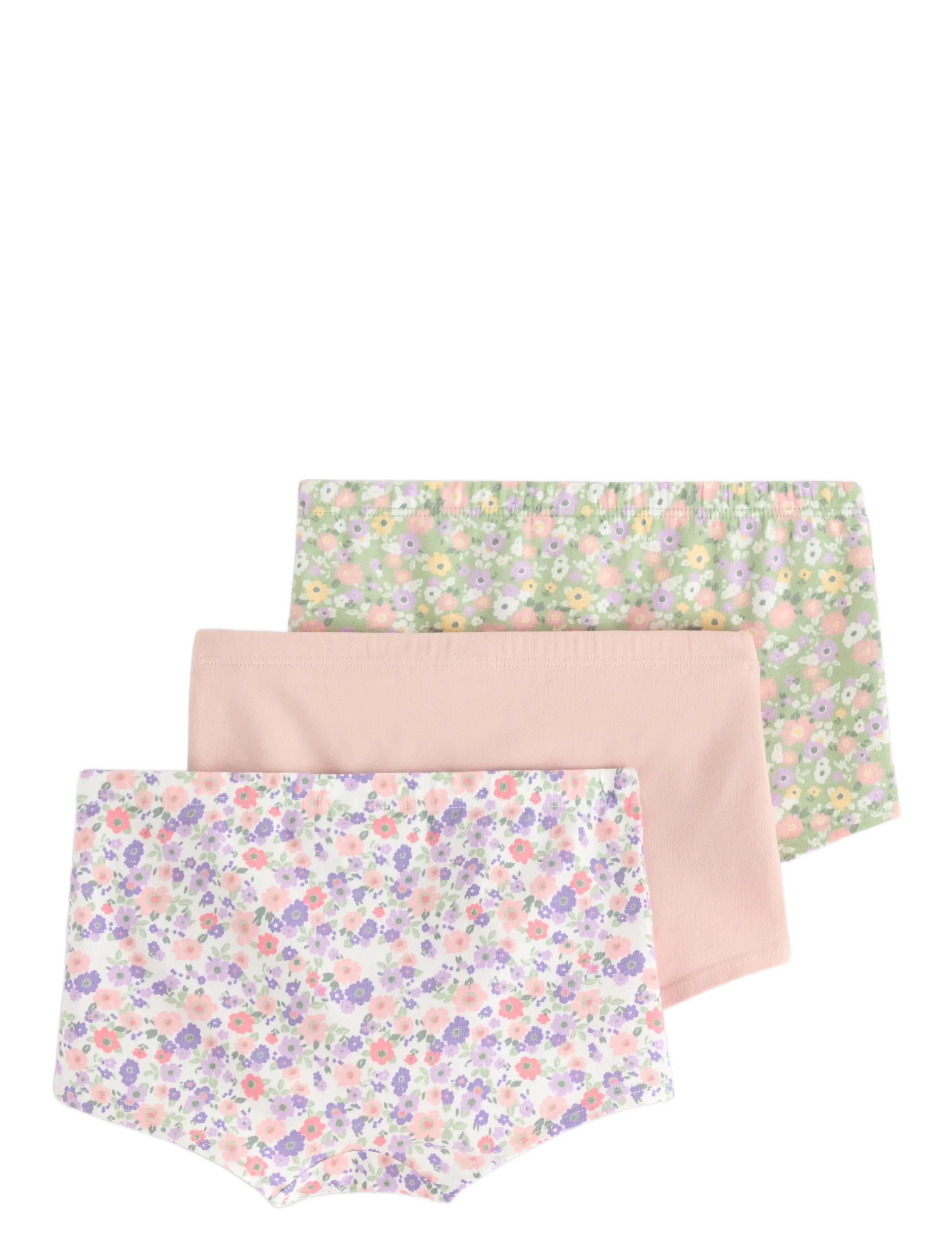 Lindex - Boxer 3p flower lib - unterteile - light dusty green - 1