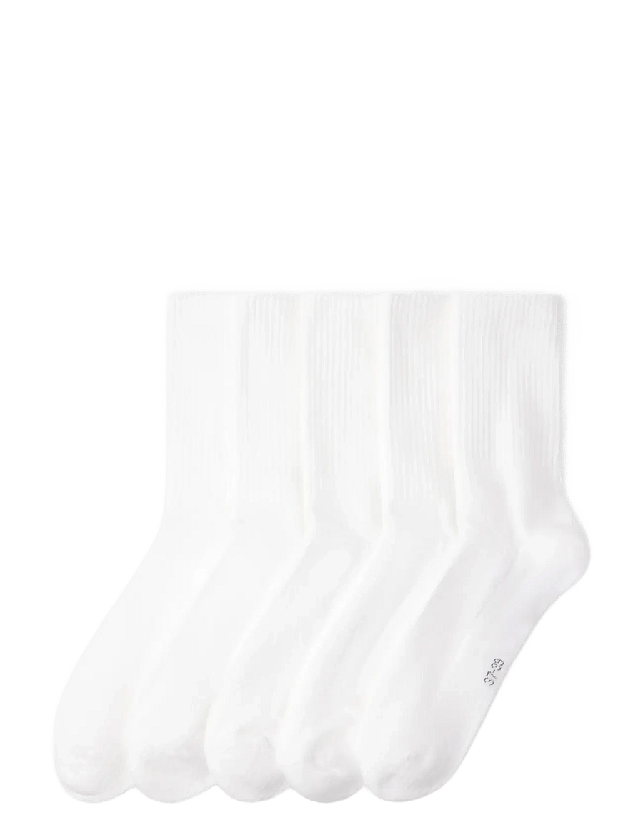 Lindex - 5-pack sporty socks - strømper - white - 0
