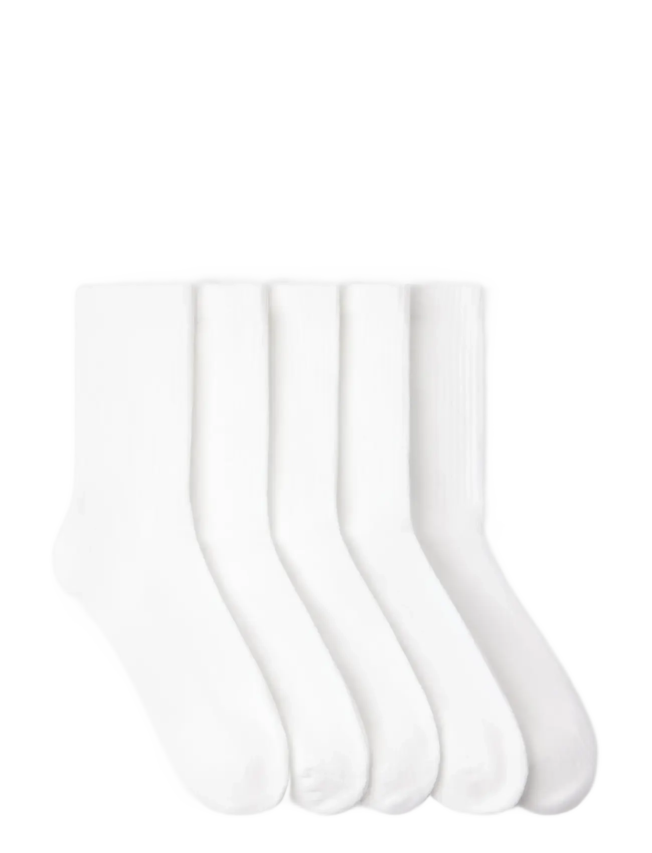 Lindex - 5-pack sporty socks - suvised sooduspakkumised - white - 1