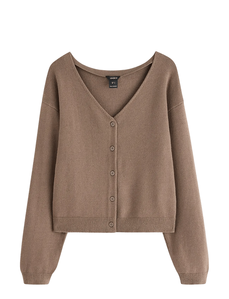 Lindex - Strikket cardigan - kardiganid - brown - 1