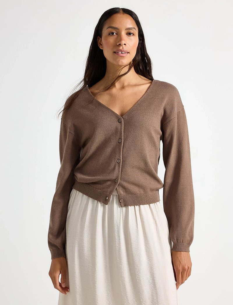 Lindex - Strikket cardigan - kardiganid - brown - 0