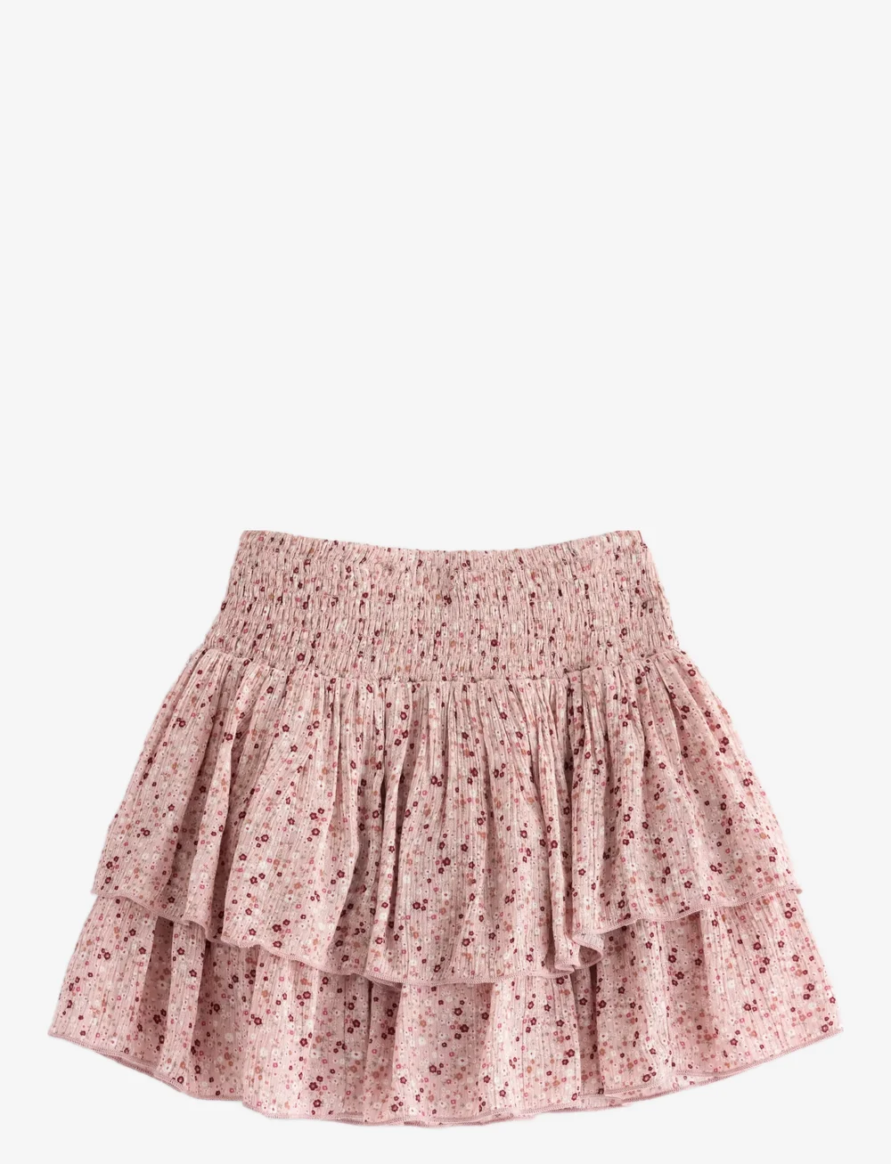 Lindex - Skirt flounce flower AOP - miniseelikud - dusty pink - 1