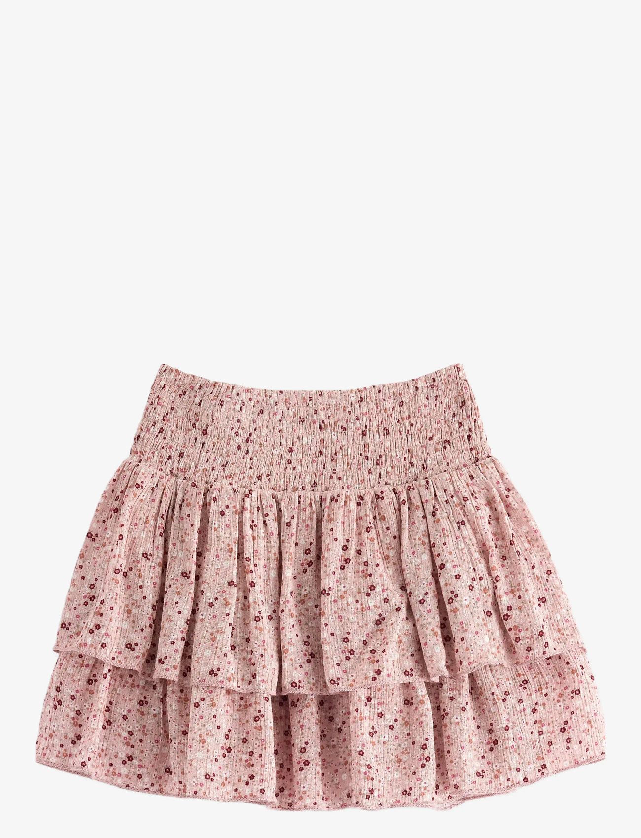 Lindex - Skirt flounce flower AOP - kurze röcke - dusty pink - 2