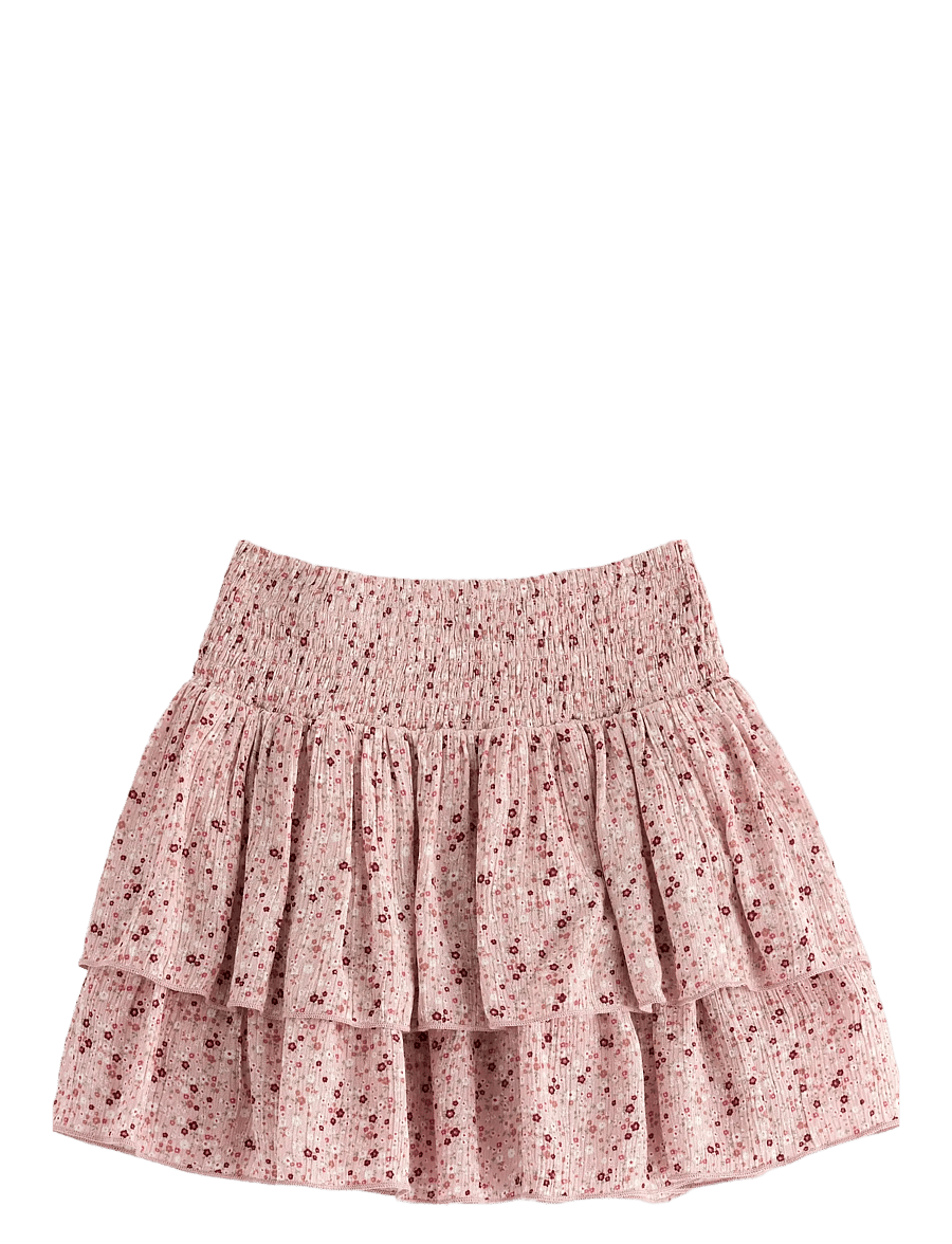 Lindex - Flounce skirt in viscose - kurze röcke - dusty pink - 2