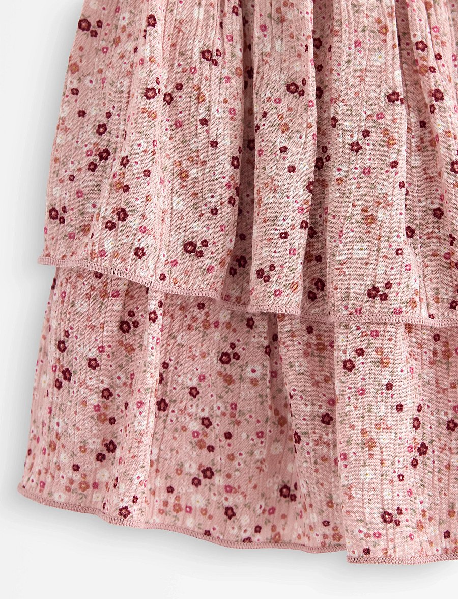Lindex - Flounce skirt in viscose - kurze röcke - dusty pink - 5