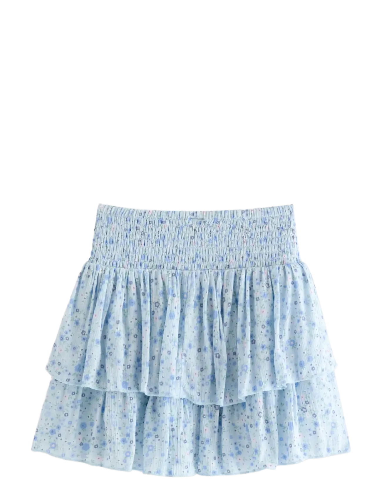 Lindex - Flounce skirt in viscose - kurze röcke - light blue - 2