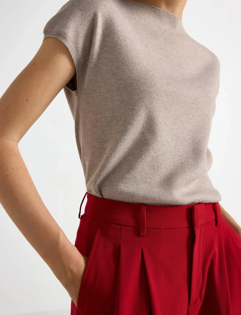 Lindex - Sweater Emmy - jumpers - light dusty brown - 4